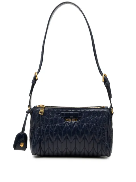 Miu Miu Pre-Owned 2010-2026 Matelasse Nappa Bow shoulder bag