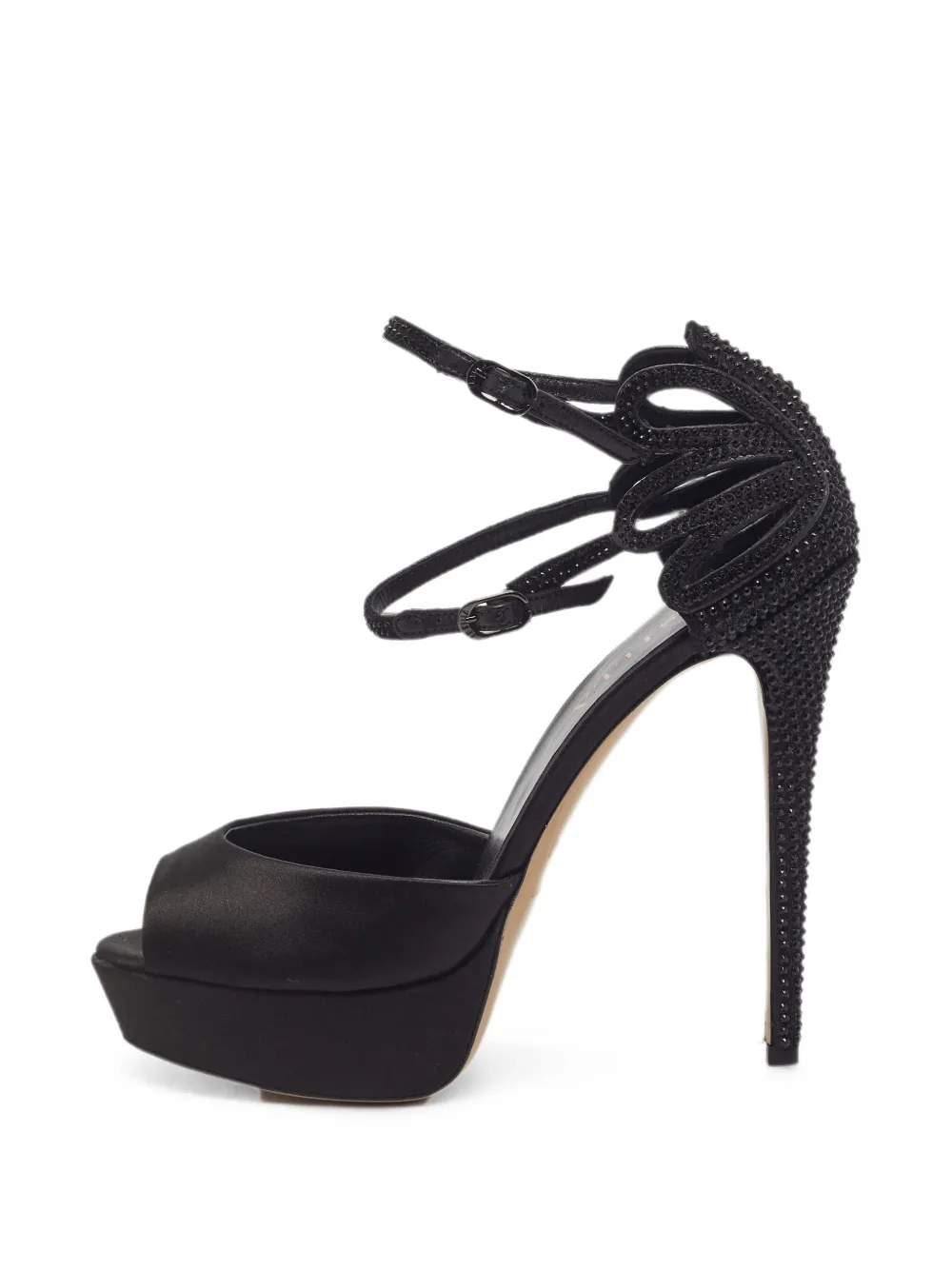 Le Silla crystal-embellished ankle-strap sandals - Nero