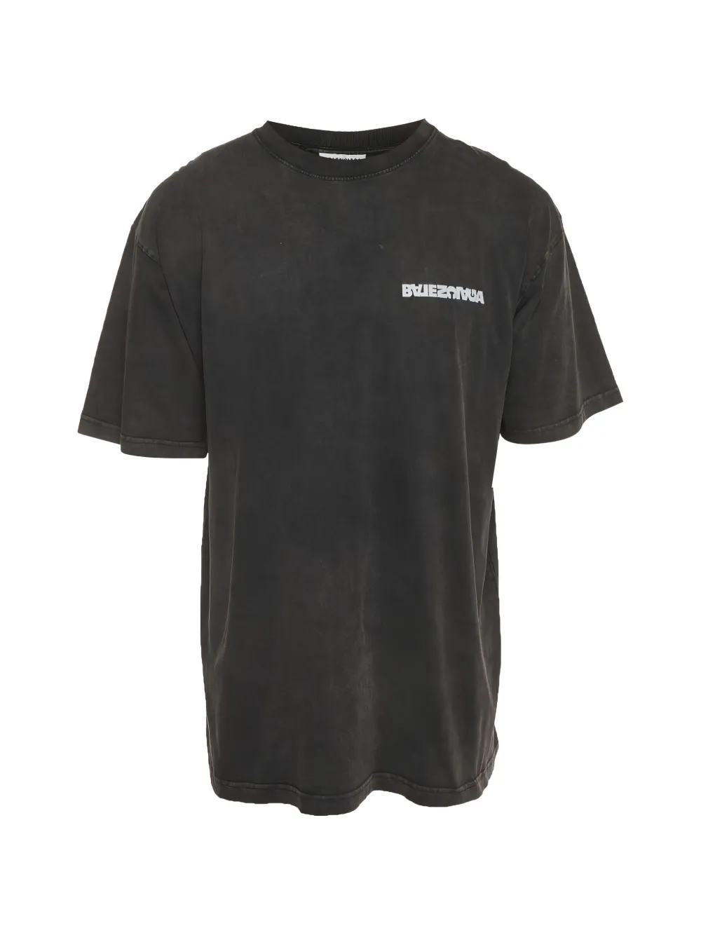 Balenciaga Pre-Owned mirrored logo-print T-shirt - Schwarz