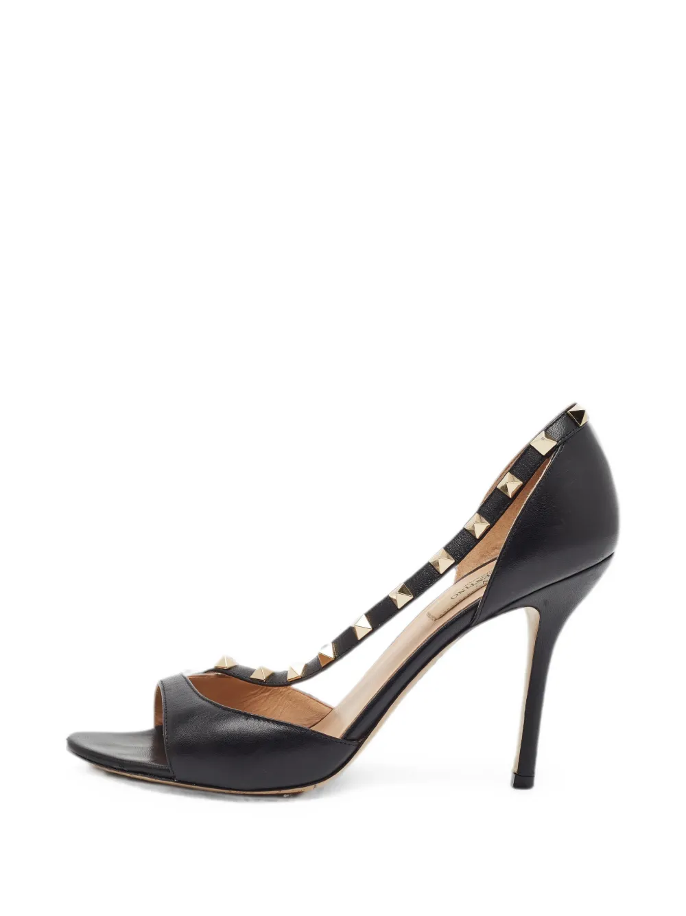 Valentino Garavani Pre-Owned Rockstud d'Orsay heeled sandals - Nero