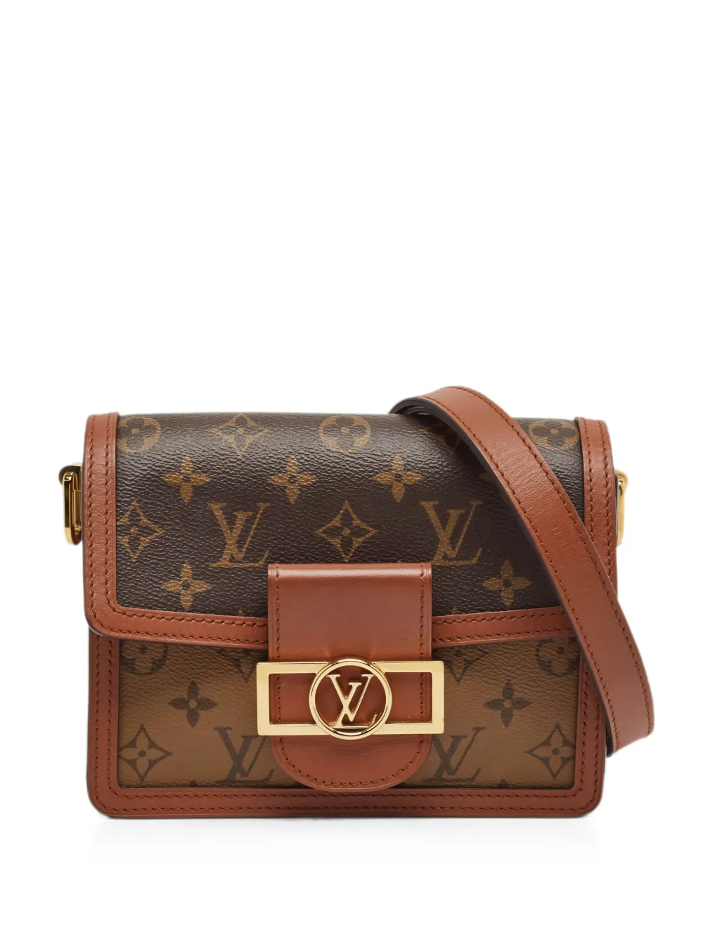 Louis Vuitton Pre-Owned mini Dauphine Monogram Reverse shoulder bag - Braun
