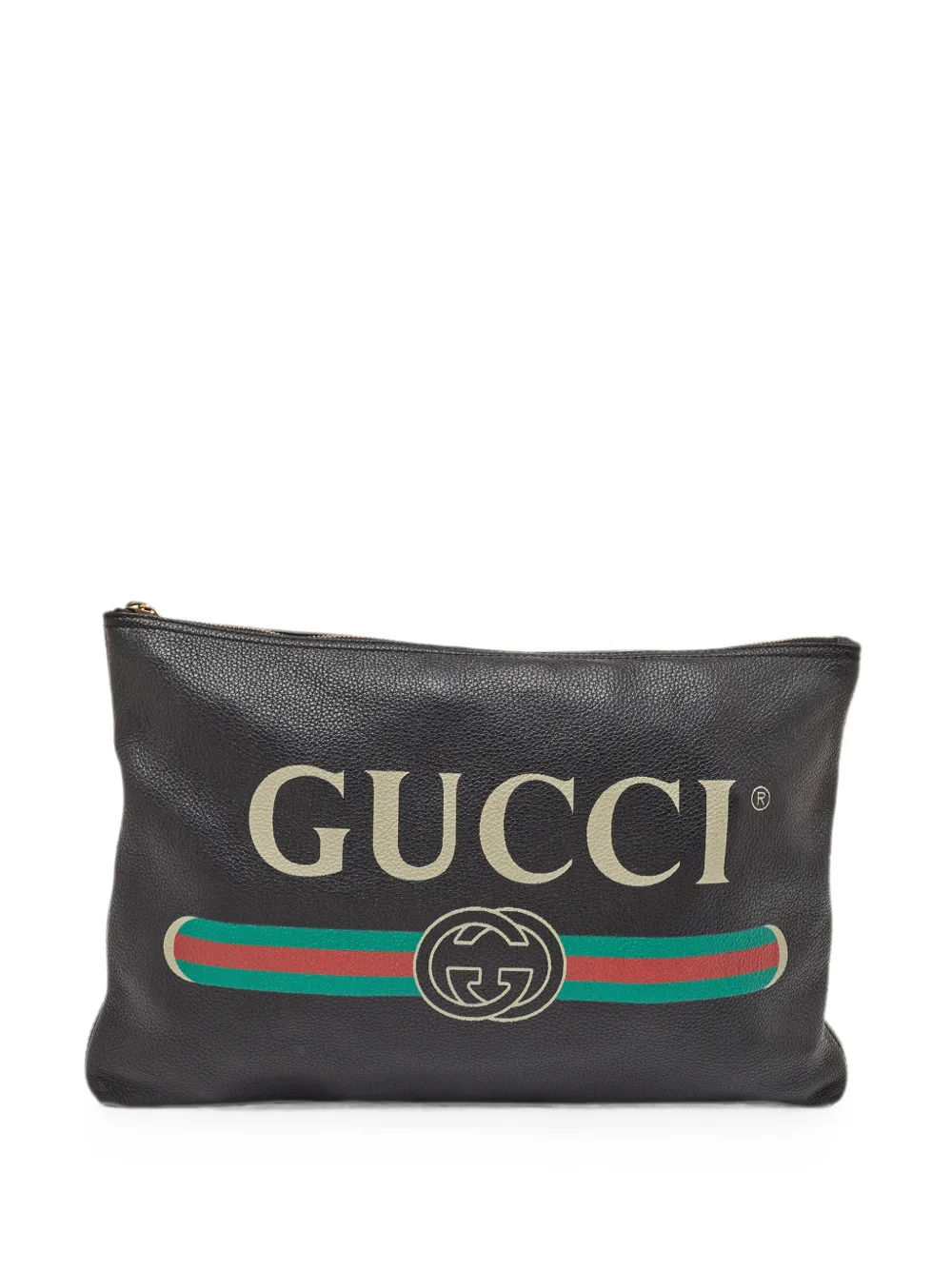 Gucci Pre-Owned Clutch Portfolio con logo - Nero