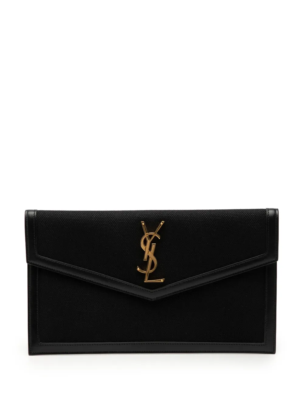 Saint Laurent Pre-Owned 2020 Canvas Uptown Pouch clutch bag - Nero