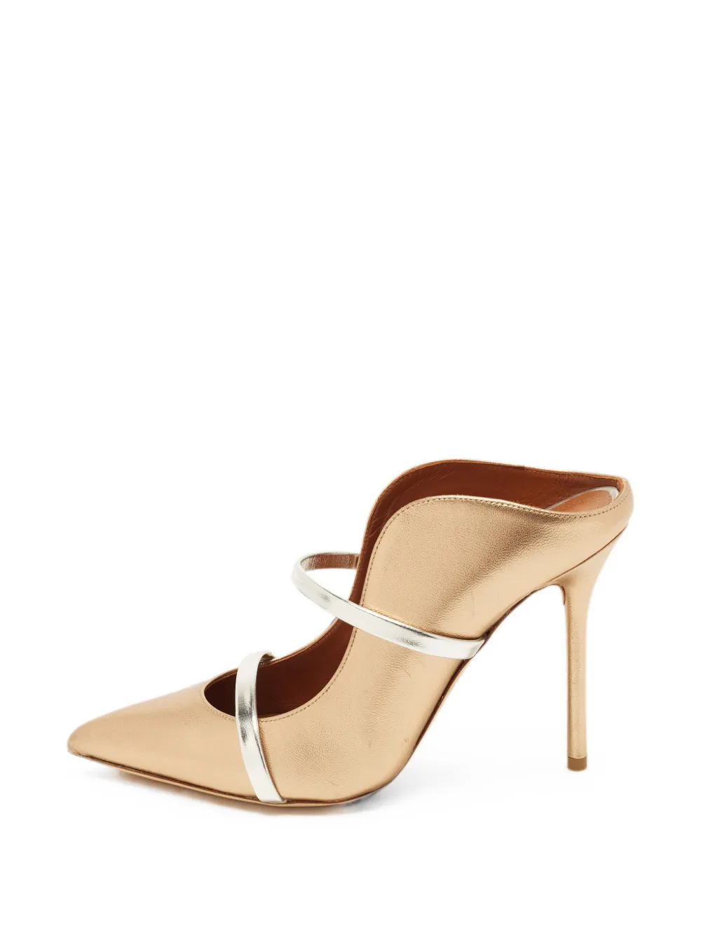 Malone Souliers Maureen dual-strap mules - Gold