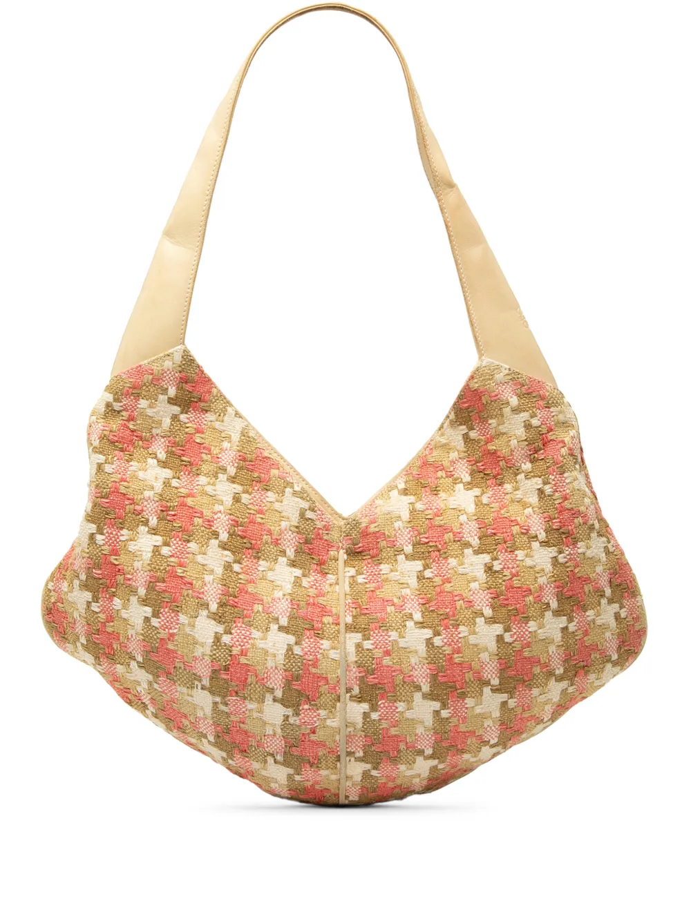 Loewe Pre-Owned 2022 Tweed Houndstooth hobo bag - Toni neutri