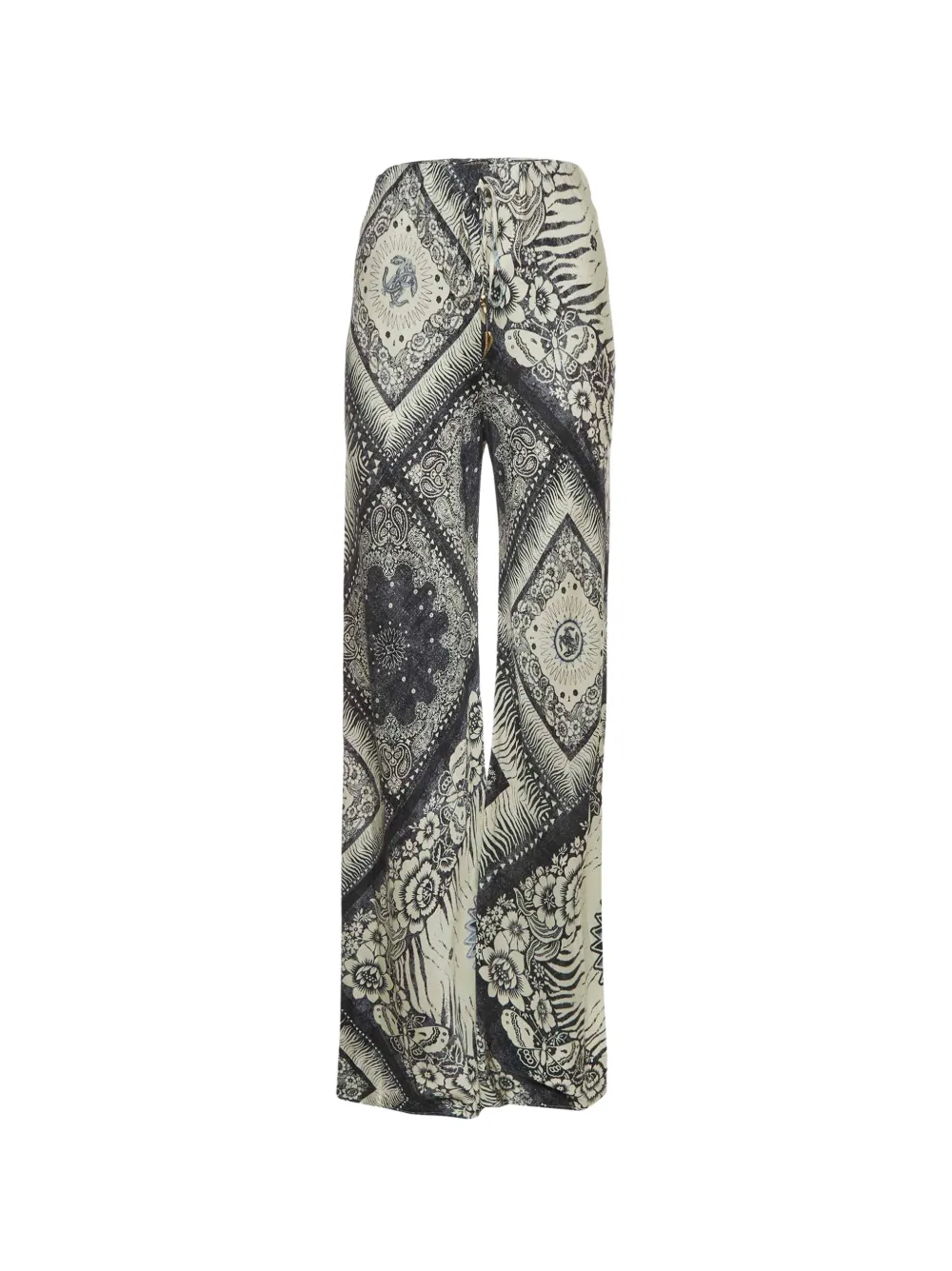 Roberto Cavalli Vintage pantalon ample à imprimé bandana - Bleu