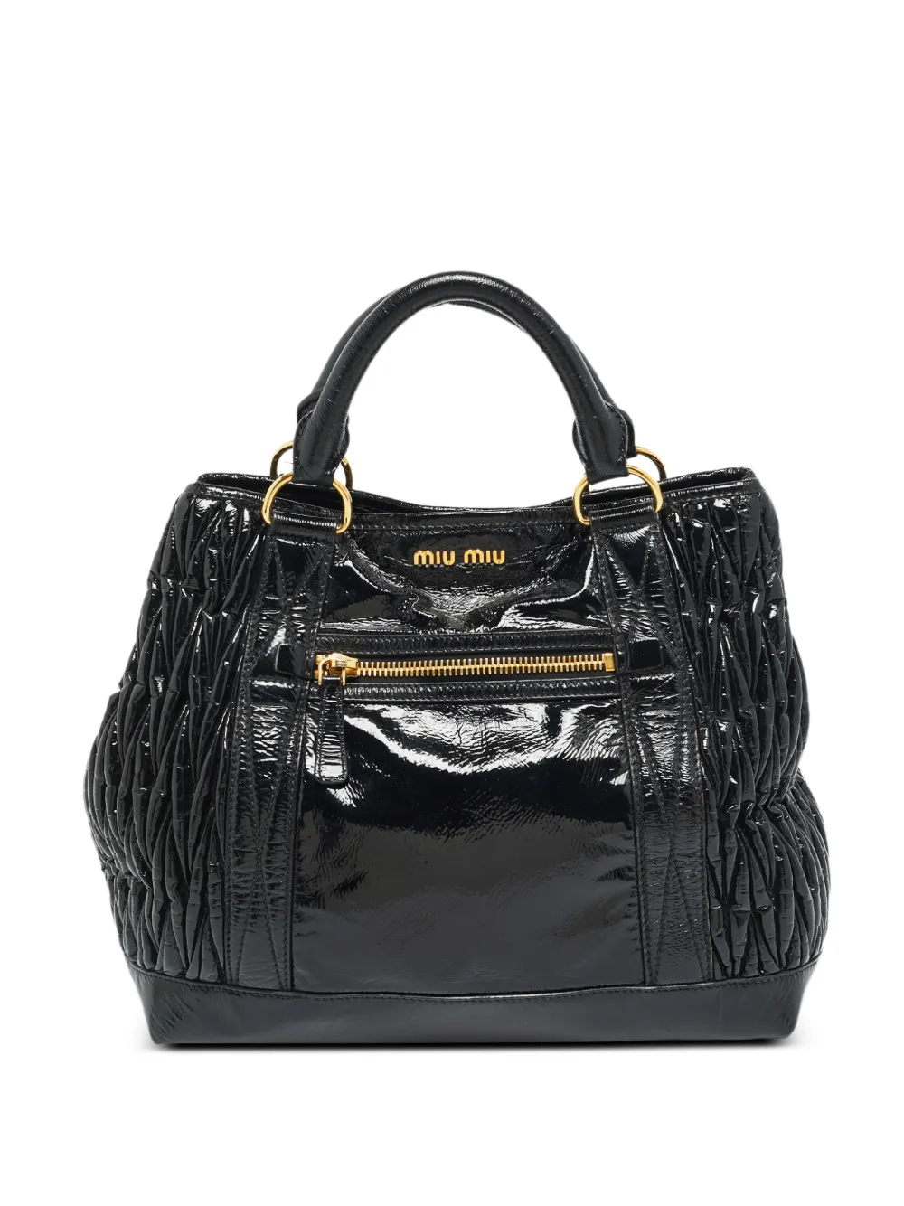 Miu Miu Pre-Owned Borsa tote in pelle - Nero