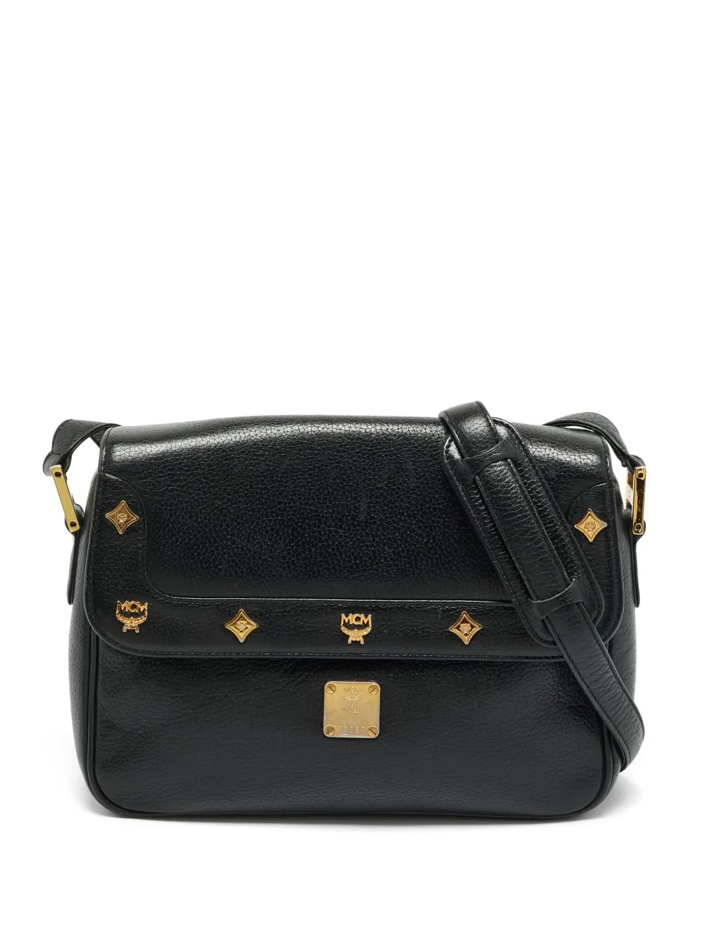 MCM Pre-Owned Umhängetasche mit Nieten - Schwarz