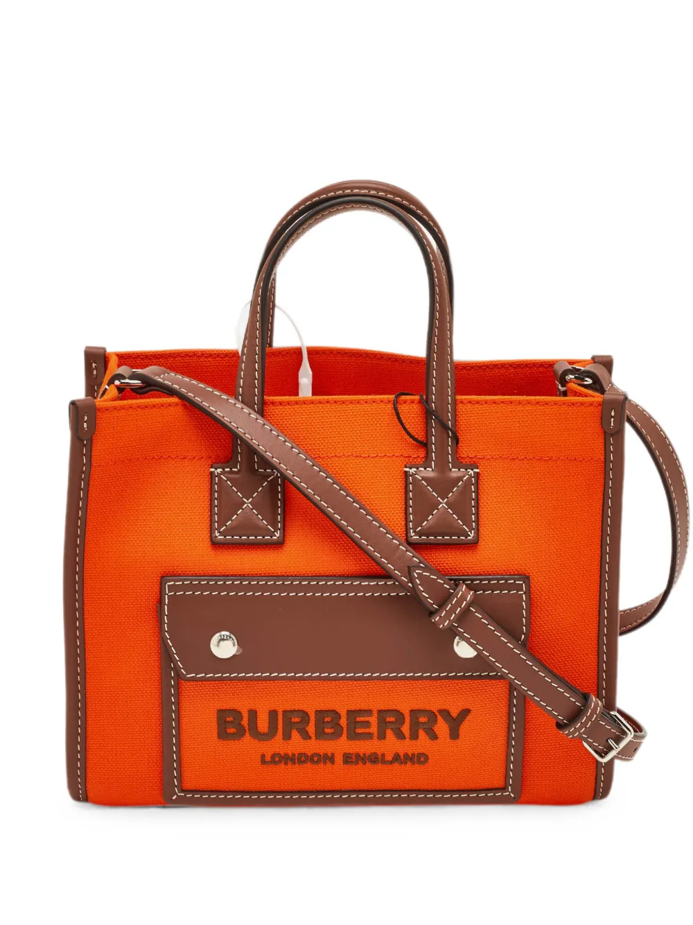 Burberry Pre-Owned Borsa a mano Freya Horseferry two-way mini - Arancione