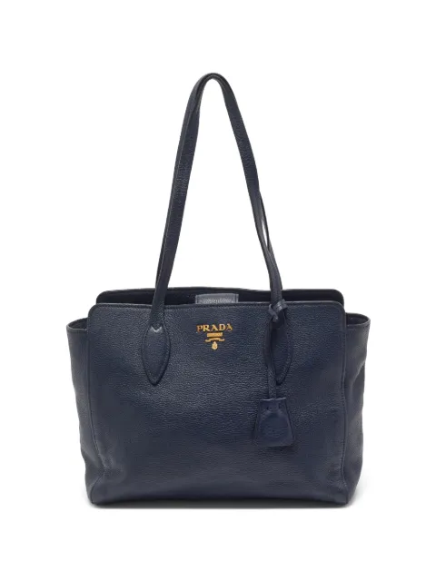 Prada Pre-Owned Vitello Phenix leather tote bag