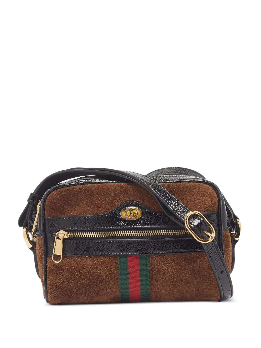Gucci Pre-Owned mini Ophidia suede crossbody bag - Marrone