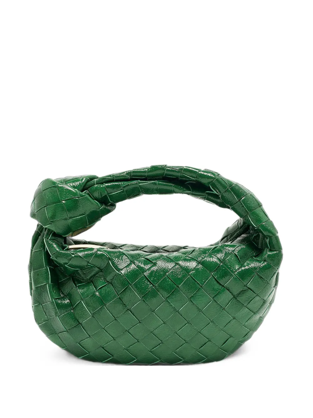 Bottega Veneta Pre-Owned Borsa a mano Jodie mini con design Intrecciato - Verde