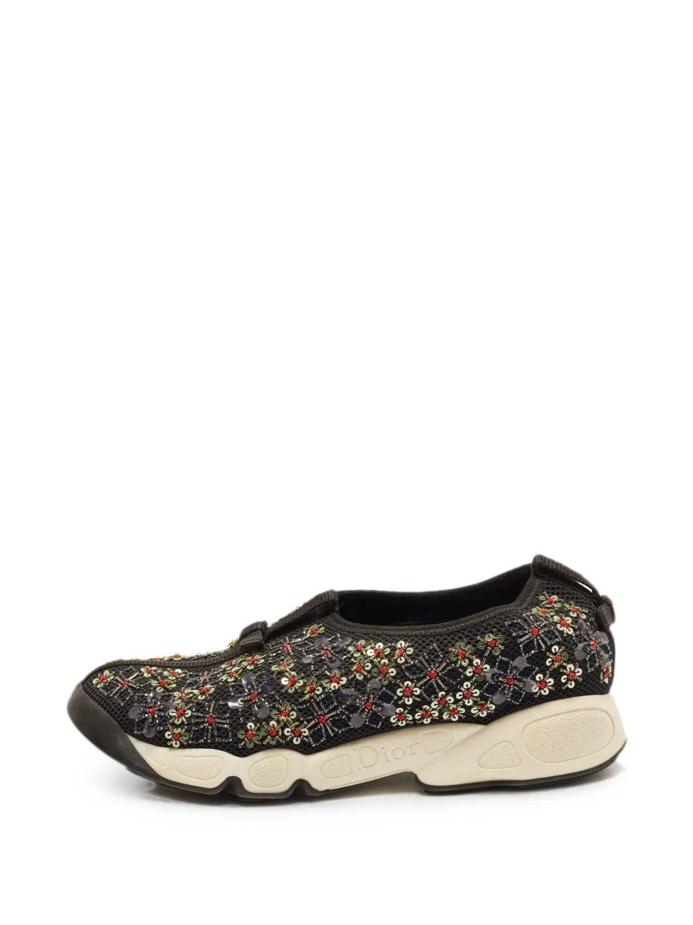Christian Dior Pre-Owned Fusion Sneakers mit Kristallen - Schwarz