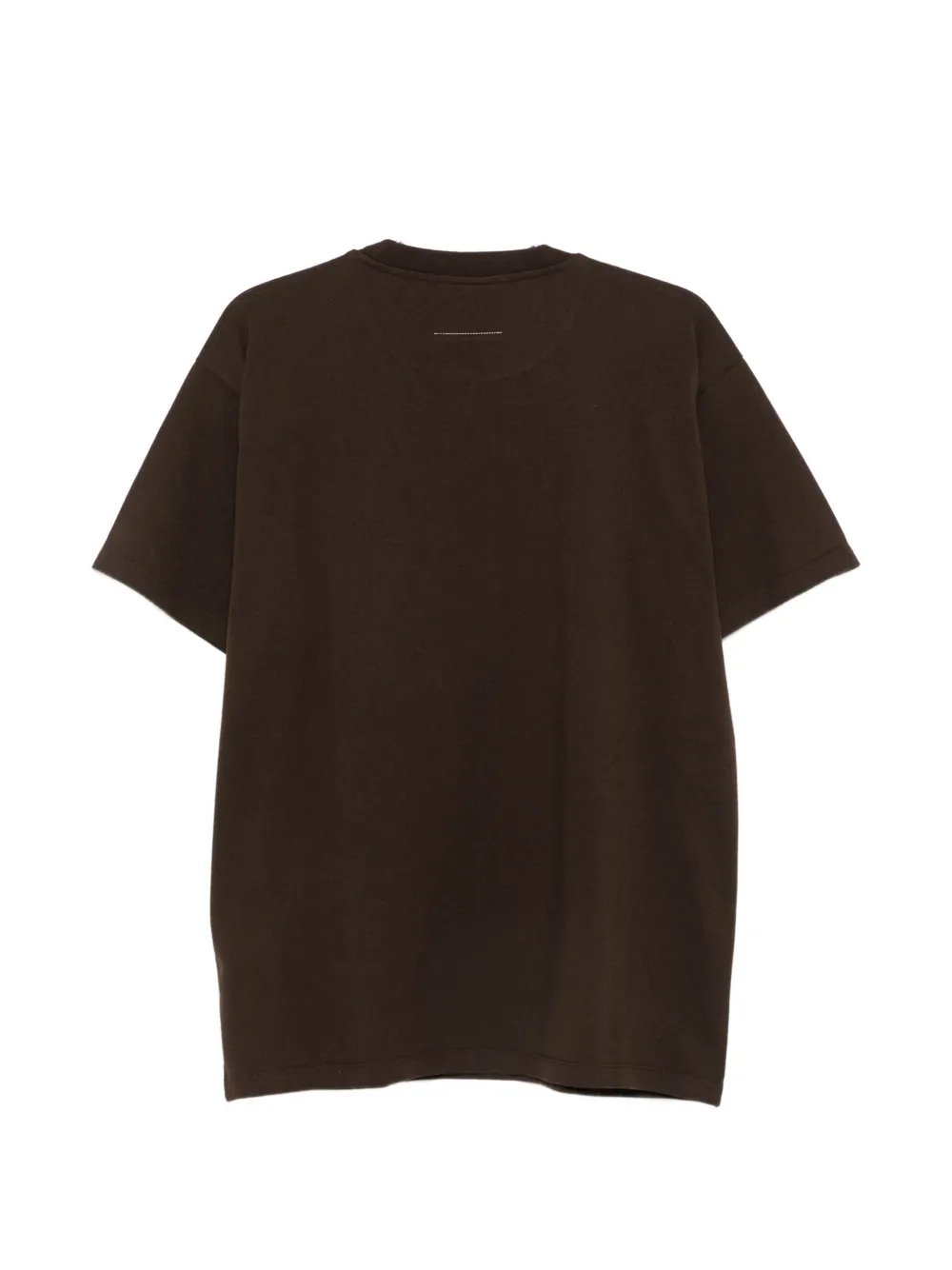 MM6 Maison Margiela T-shirt met grafische print Bruin