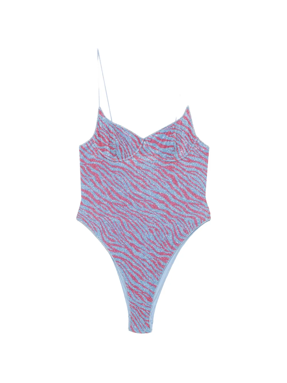 Oséree zebra-print underwired swimsuit - Blau