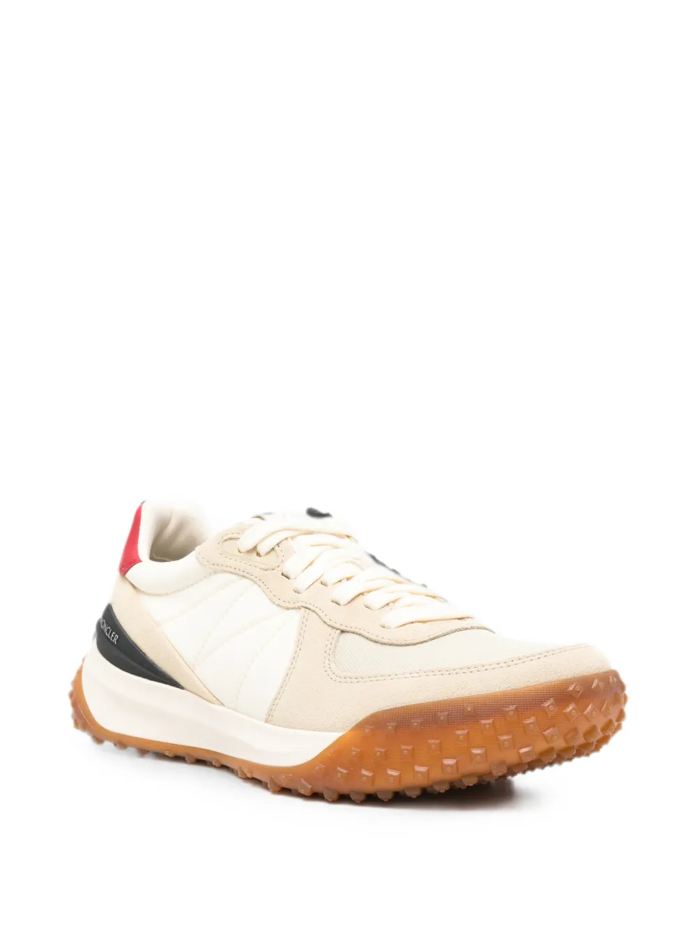 Moncler panelled spiked-sole sneakers Beige
