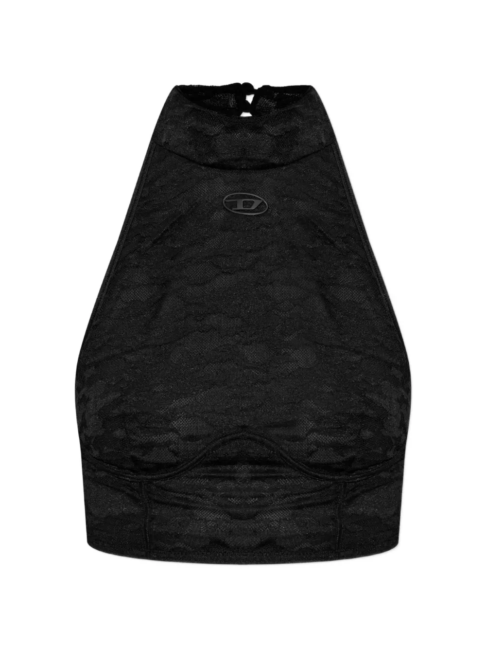 Diesel laced halterneck top - Nero