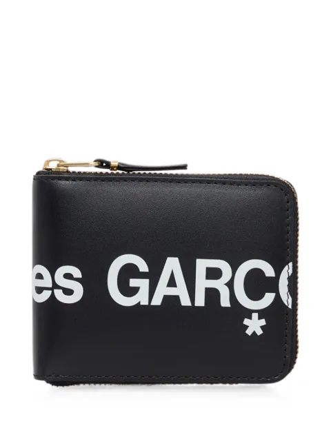 Comme Des Garçons Wallet logo leather wallet