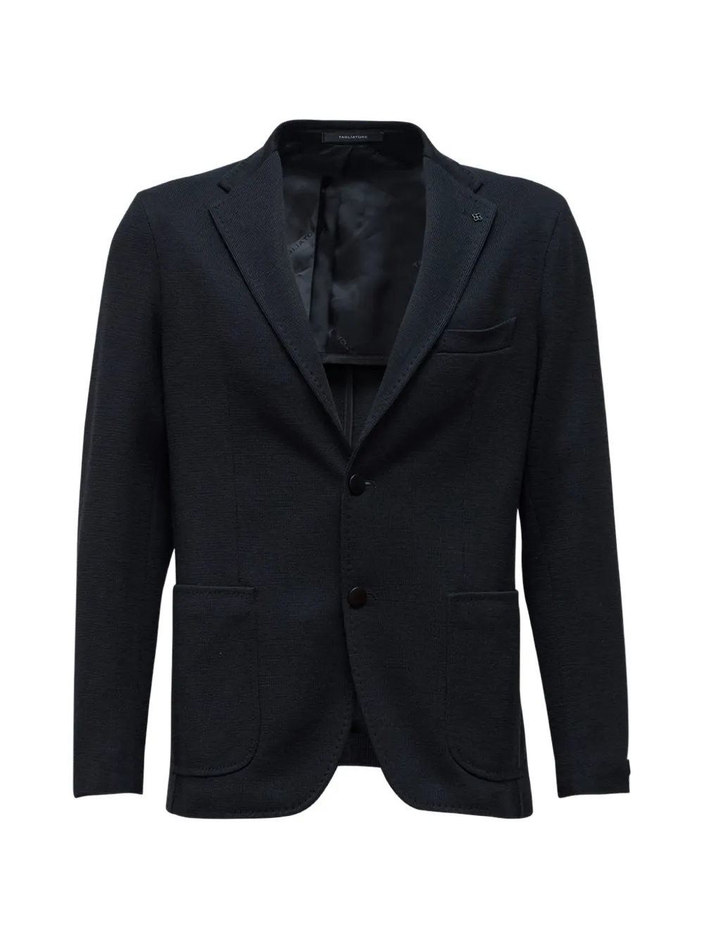 Tagliatore textured single-breasted blazer - Nero