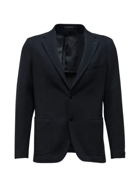 Tagliatore textured single-breasted blazer
