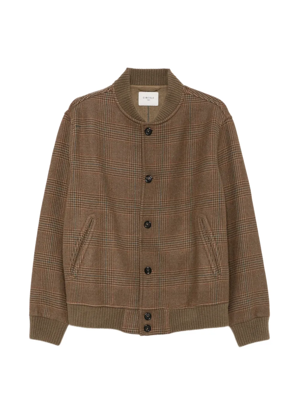 Circolo 1901 checked bomber jacket - Brown
