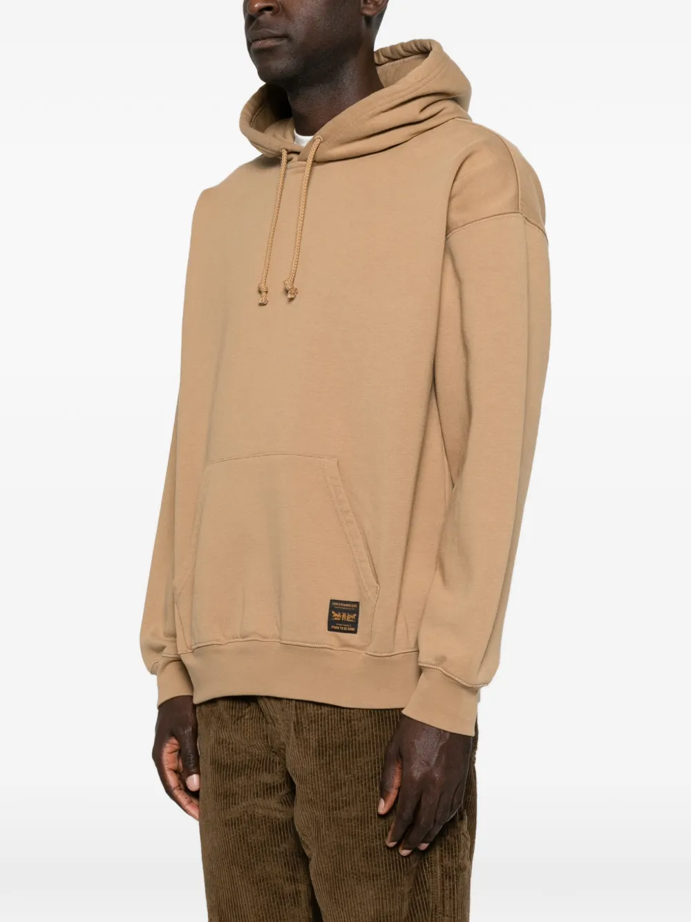 Levi's Hoodie met logopatch Beige