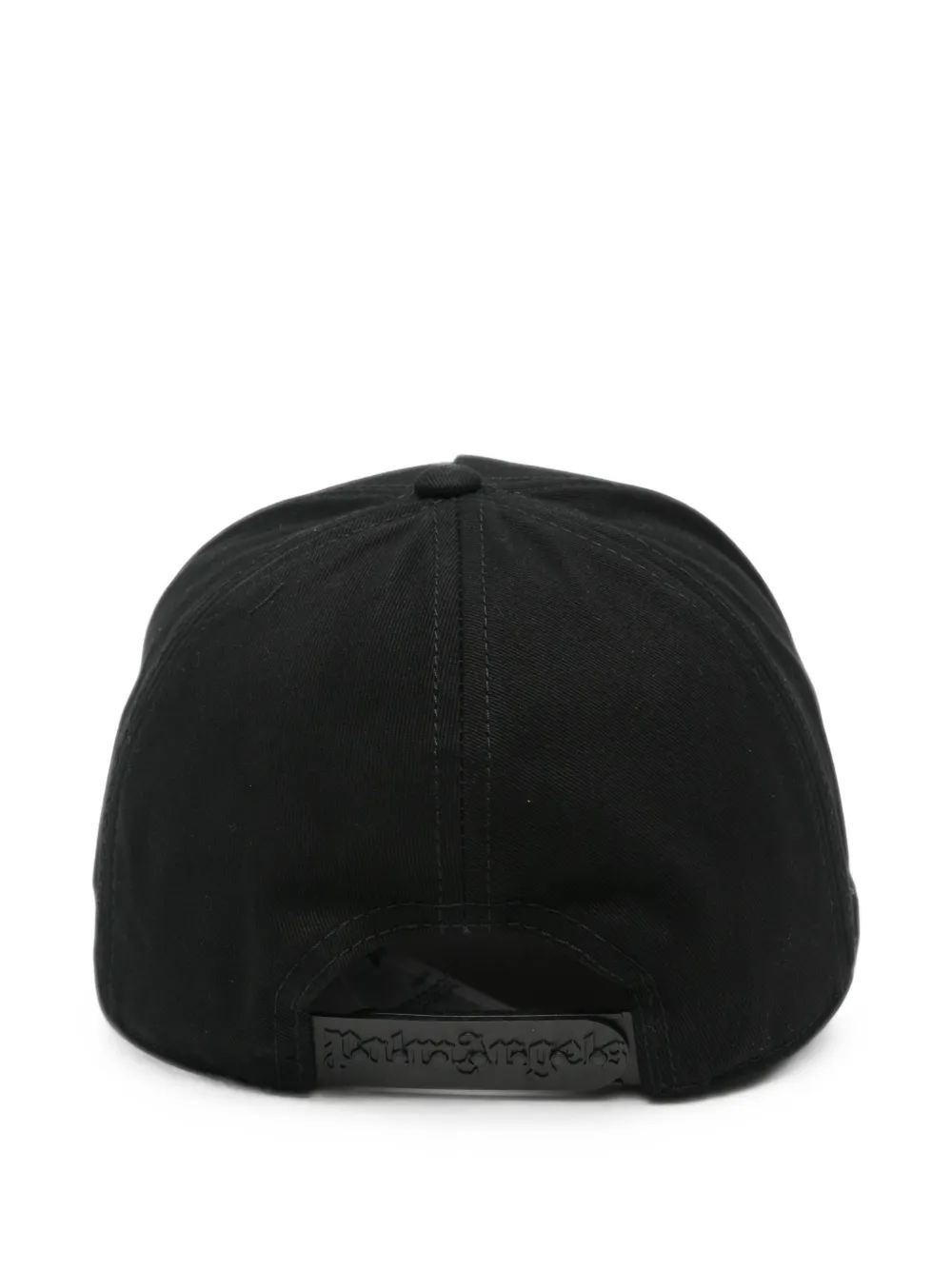 Palm Angels logo-embroidered baseball cap Zwart
