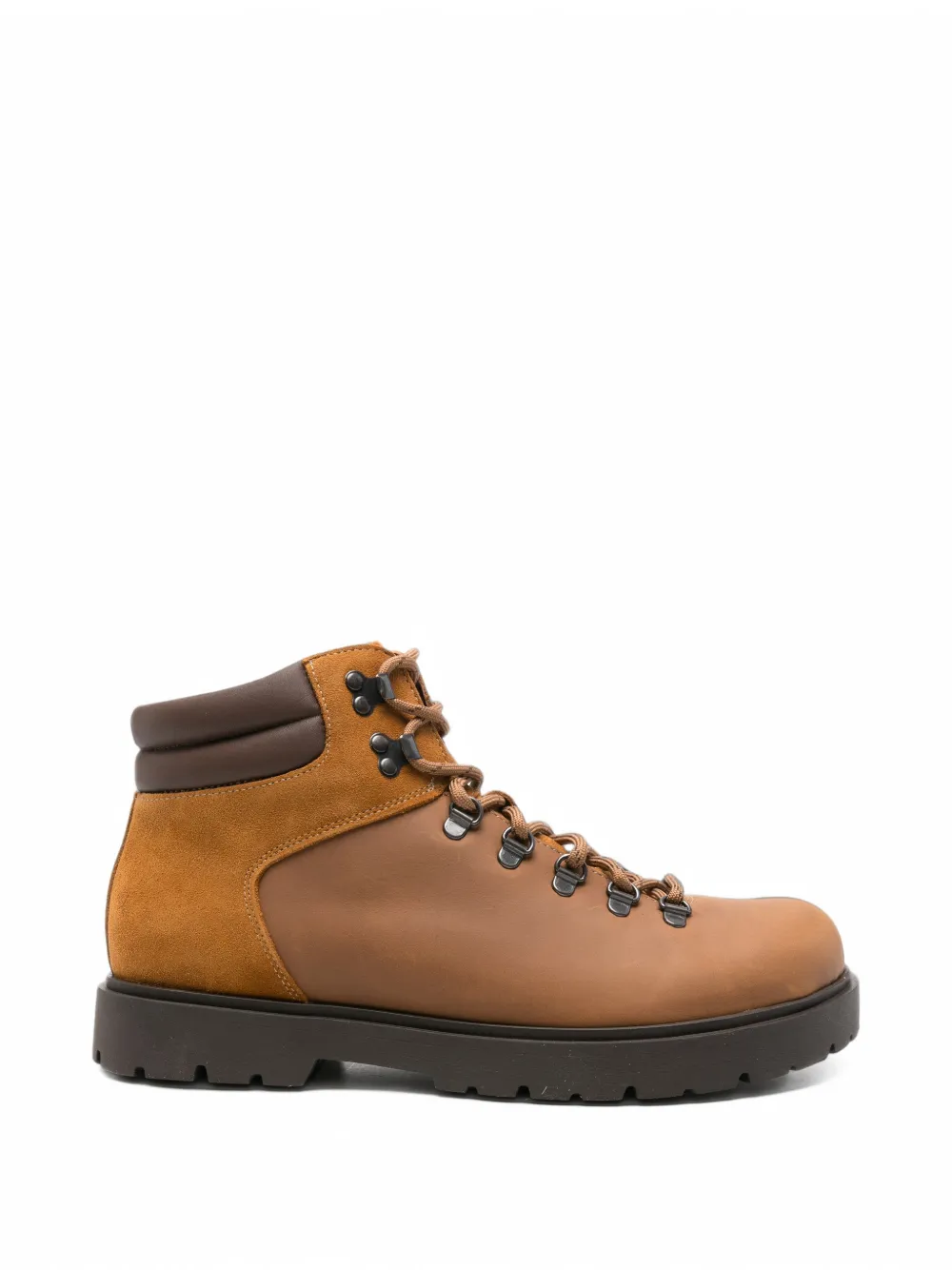 Birkenstock Jackson panelled leather boots - Marron