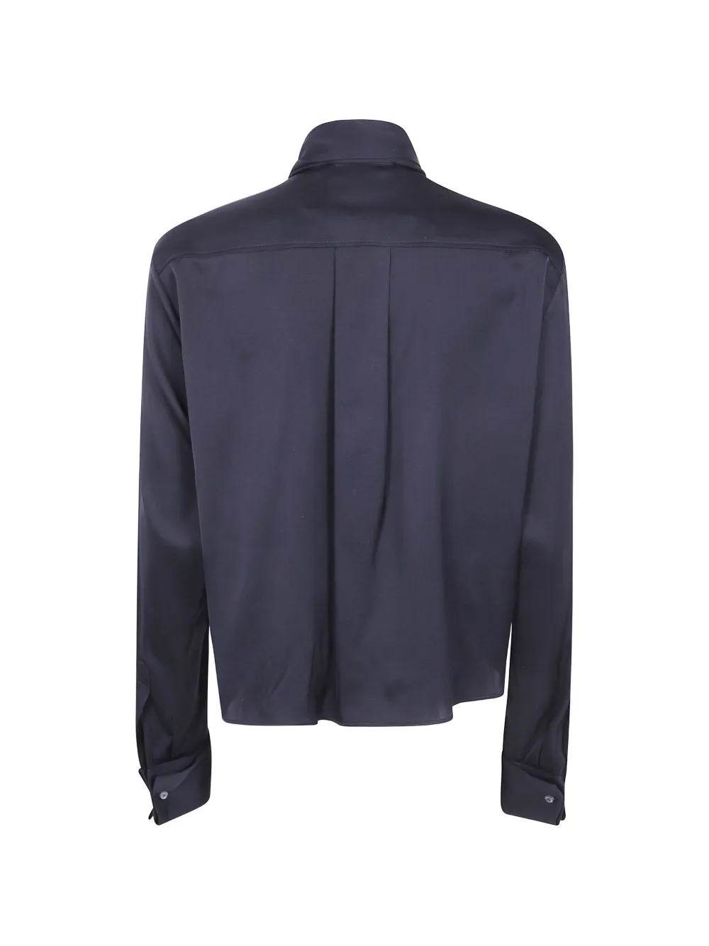 DSQUARED2 Blouse met geplooide taille en gestrikte hals Zwart