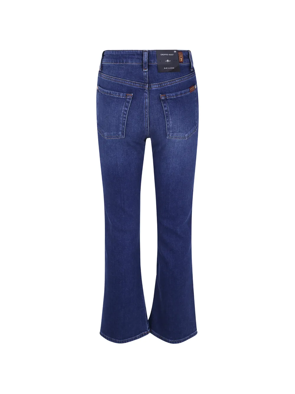 7 For All Mankind Slim Illusion cropped jeans Blauw