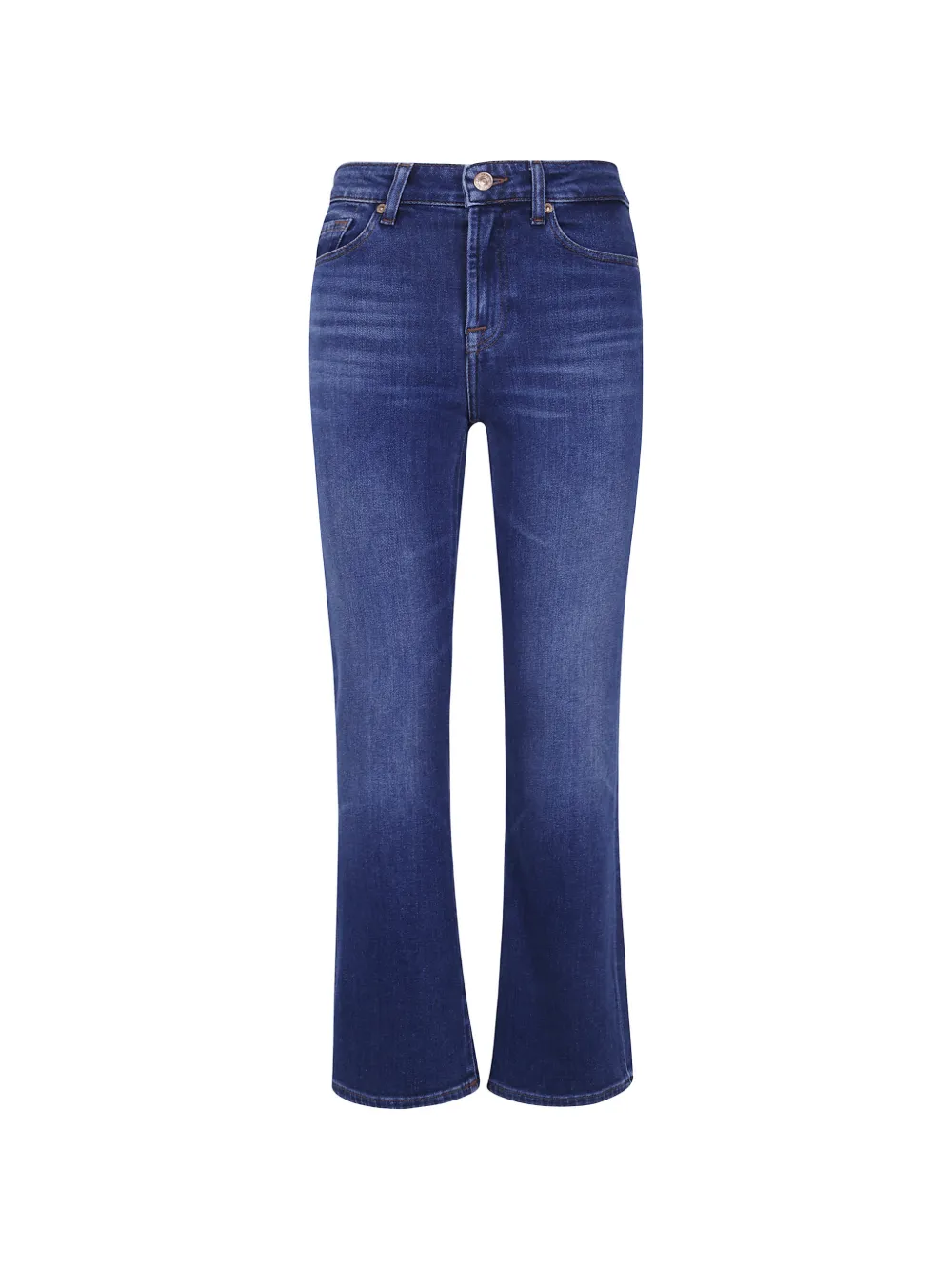 7 For All Mankind Slim Illusion cropped jeans - Blu