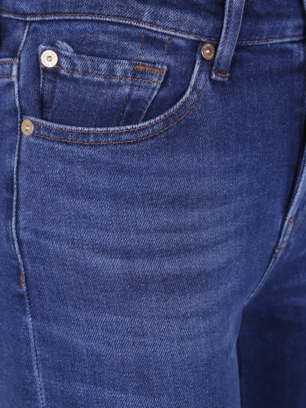 7 For All Mankind Slim Illusion cropped jeans Blauw