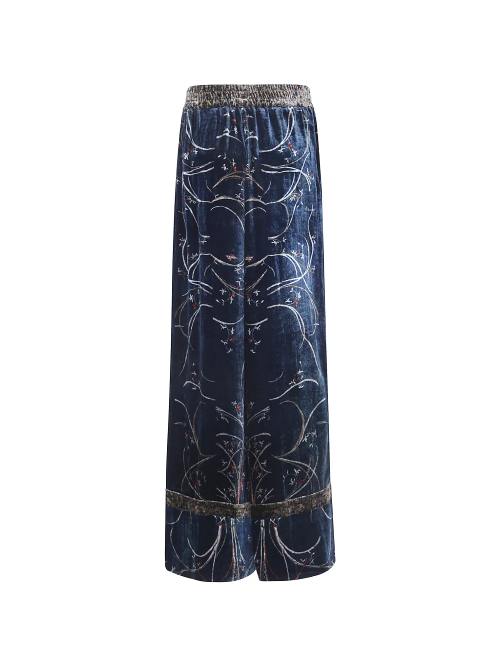 Pierre-Louis Mascia Broek met bloemenprint Blauw