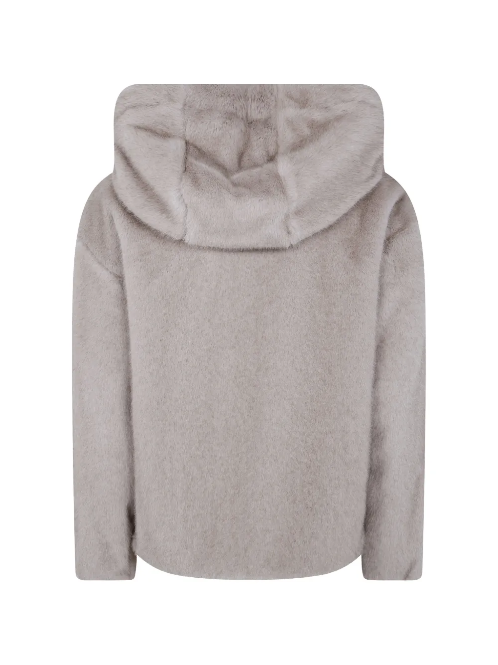 Herno Jack van imitatiebont met capuchon Beige
