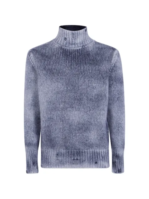 Avant Toi distressed roll-neck sweater