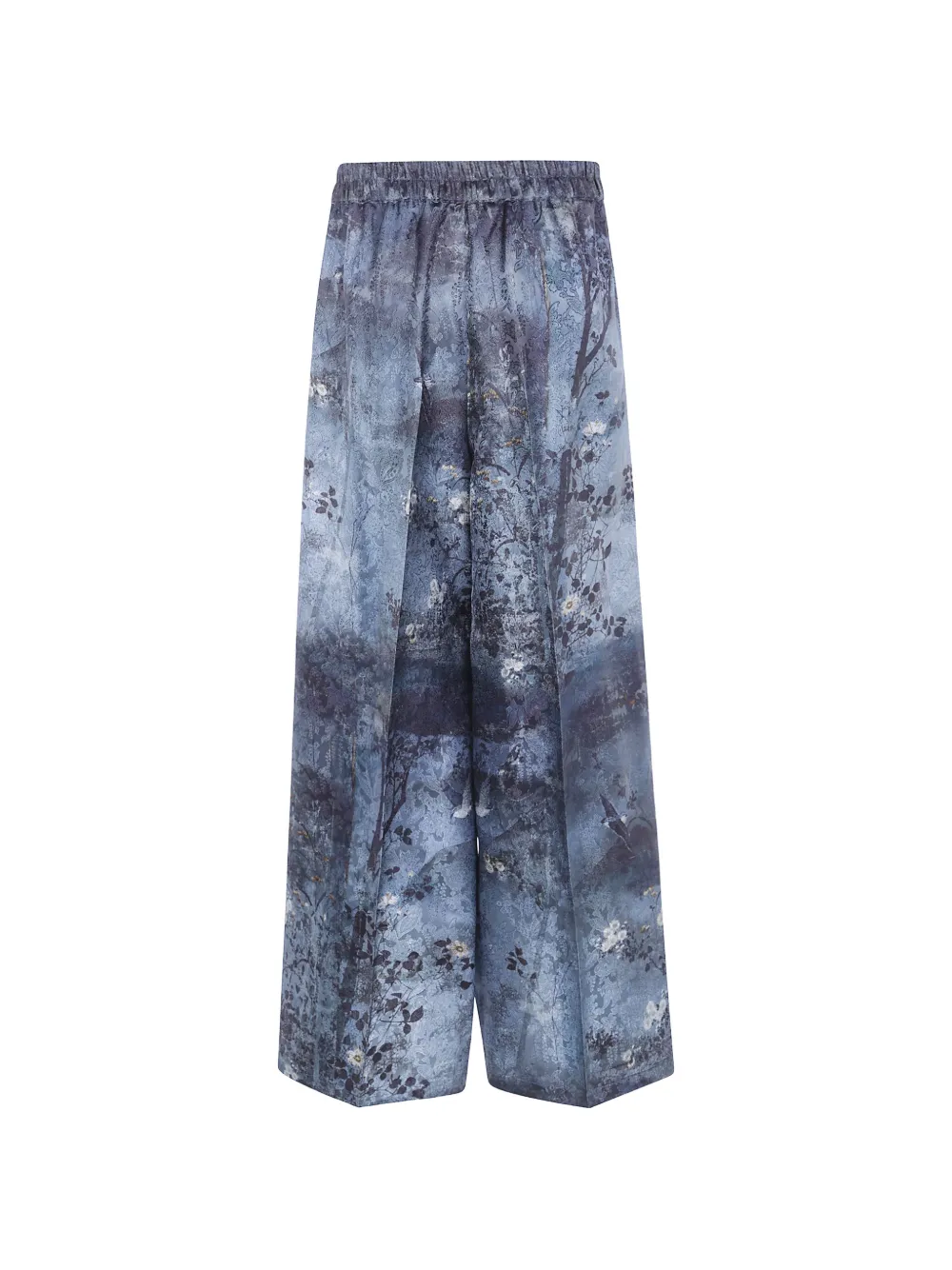 Pierre-Louis Mascia Palazzo broek met bloemenprint Blauw