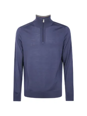Paul Smith ジップアップ セーター | ブルー | FARFETCH JP