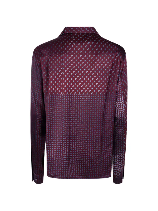 Maison Margiela paisley-print button-up Shirt | Red | FARFETCH