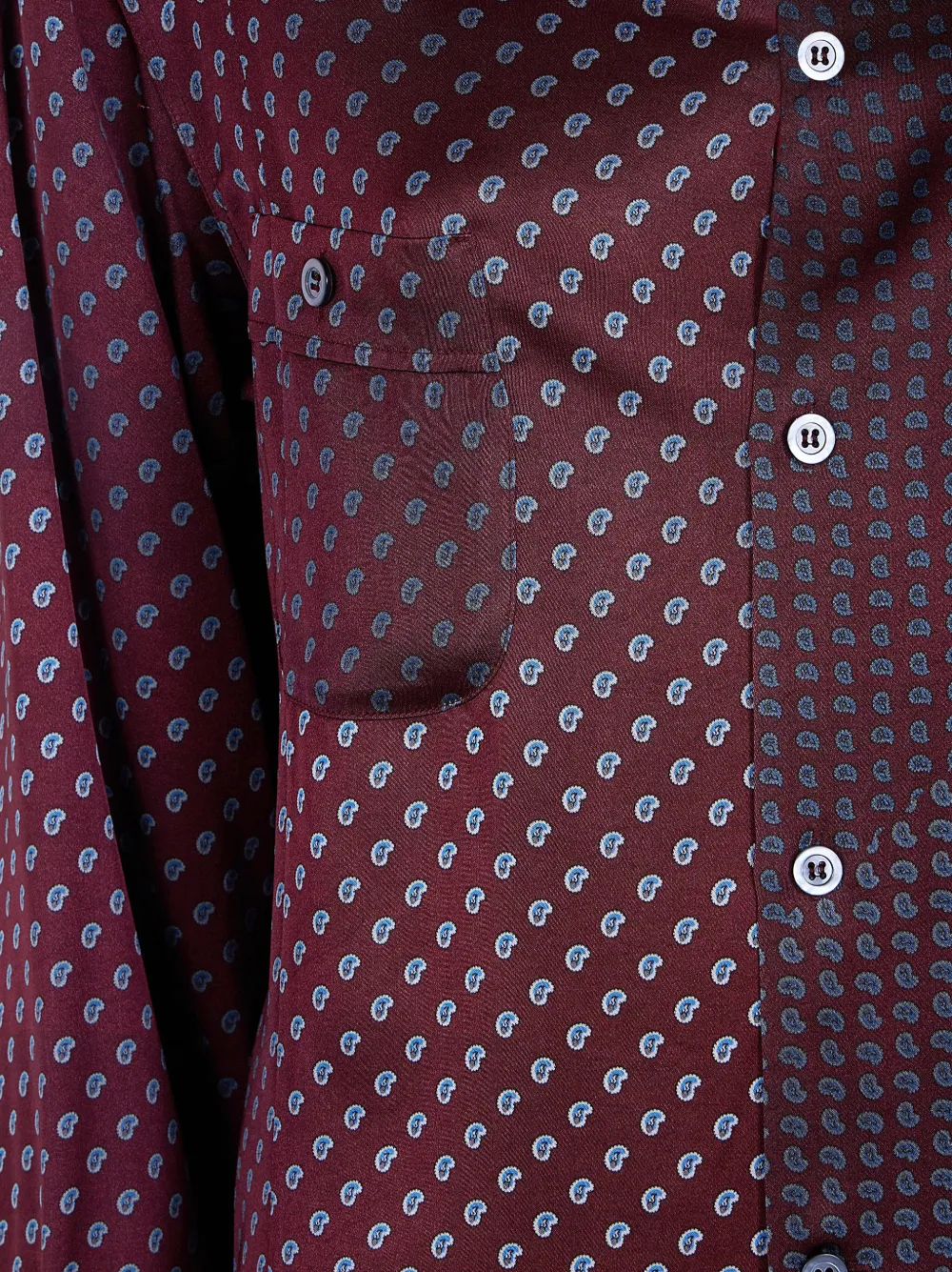 Maison Margiela Button-up overhemd met paisley-print Rood