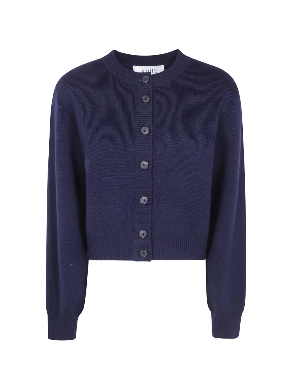 Róhe button-up knitted cardigan - Blu