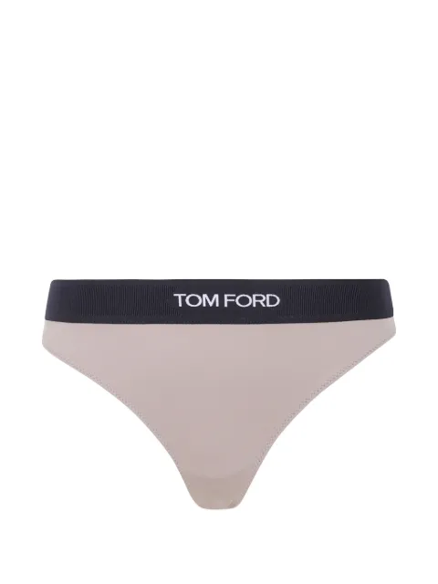 TOM FORD logo-waistband thong