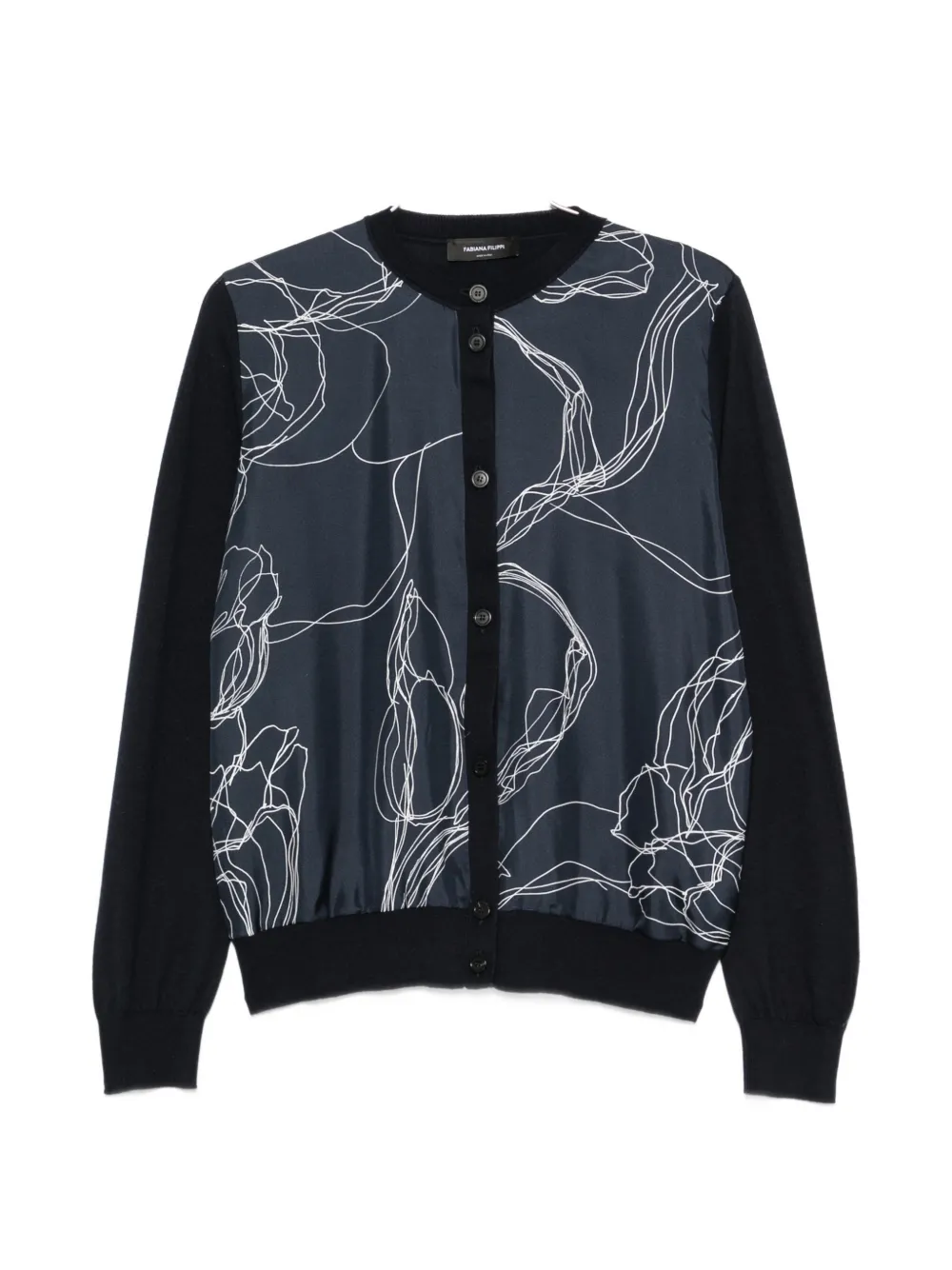 Fabiana Filippi Buttoned Cardigan In Blue