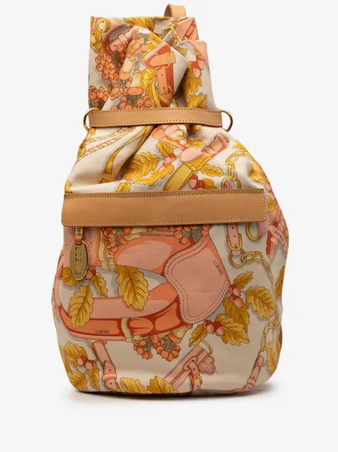 Loewe Pre-Owned 2010-2026 Botanical Printed Canvas backpack