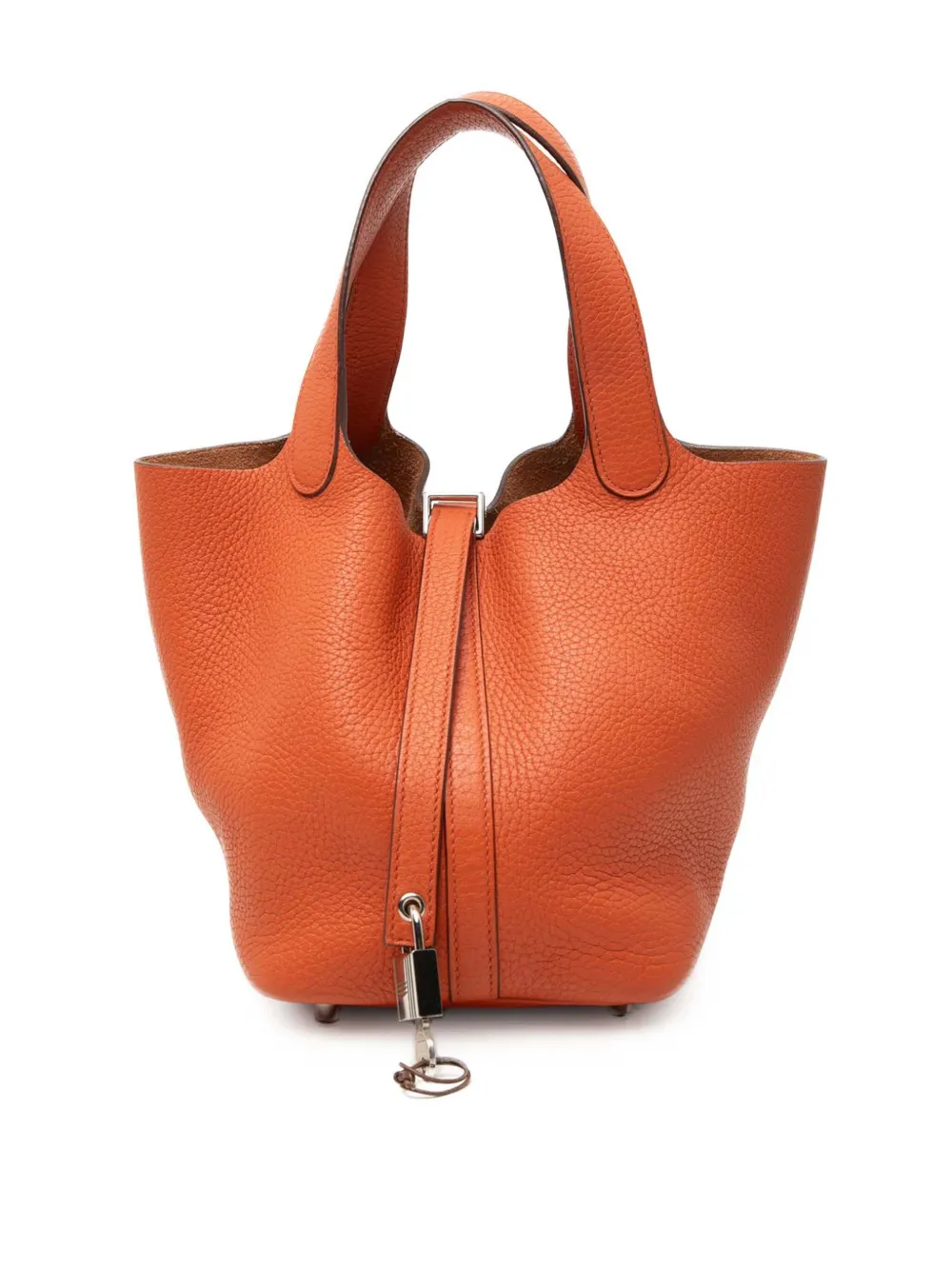 Hermès Pre-Owned 2016 Clemence Picotin Lock 18 handbag - Arancione