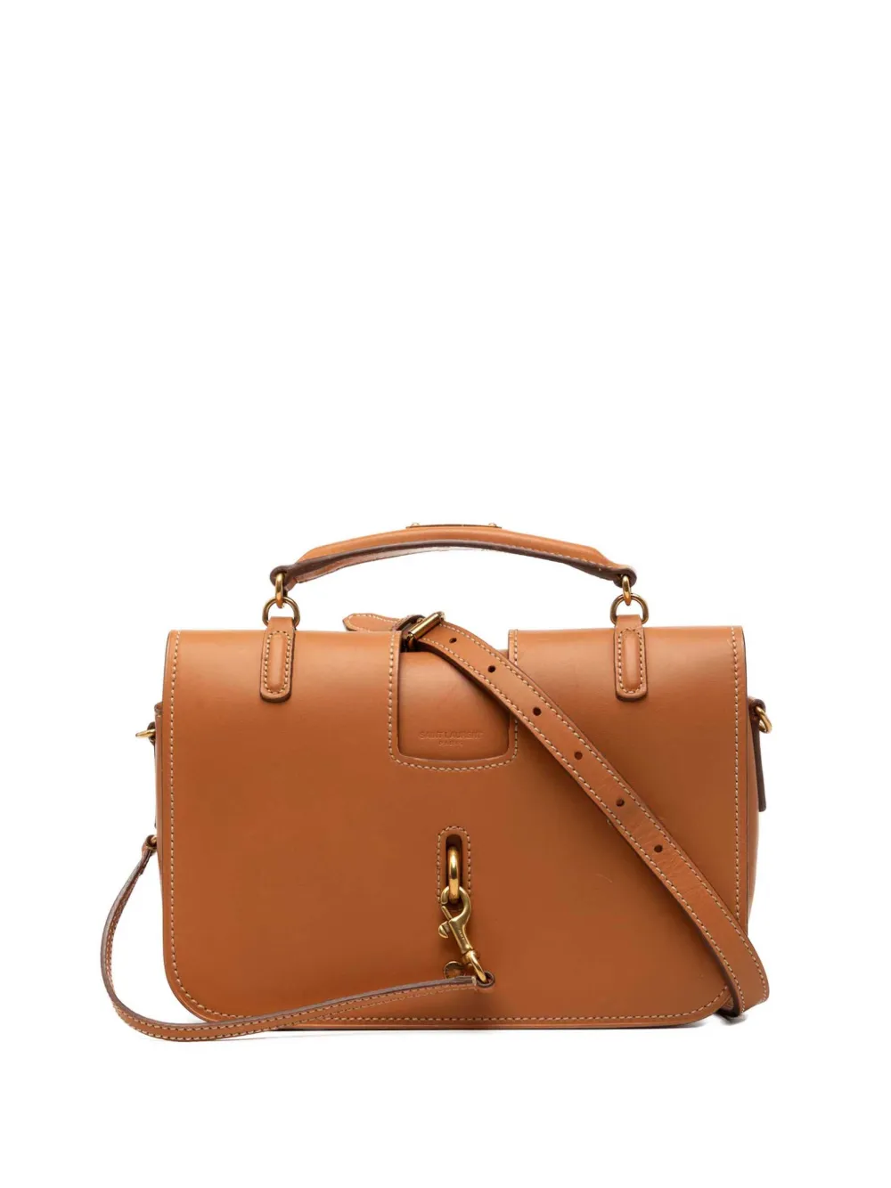 Saint Laurent Pre-Owned 2017 Medium Lambskin Charlotte Messenger Bag satchel - Marrone