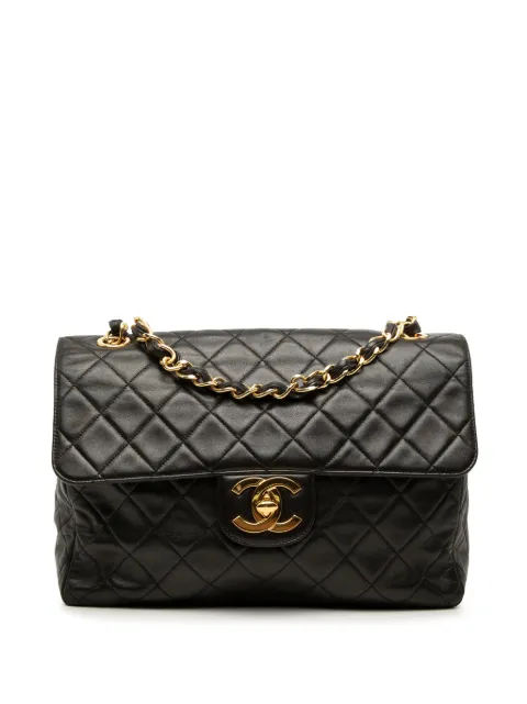 CHANEL Pre-Owned 1994-1996 Jumbo XL Classic Lambskin Single Flap crossbody bag