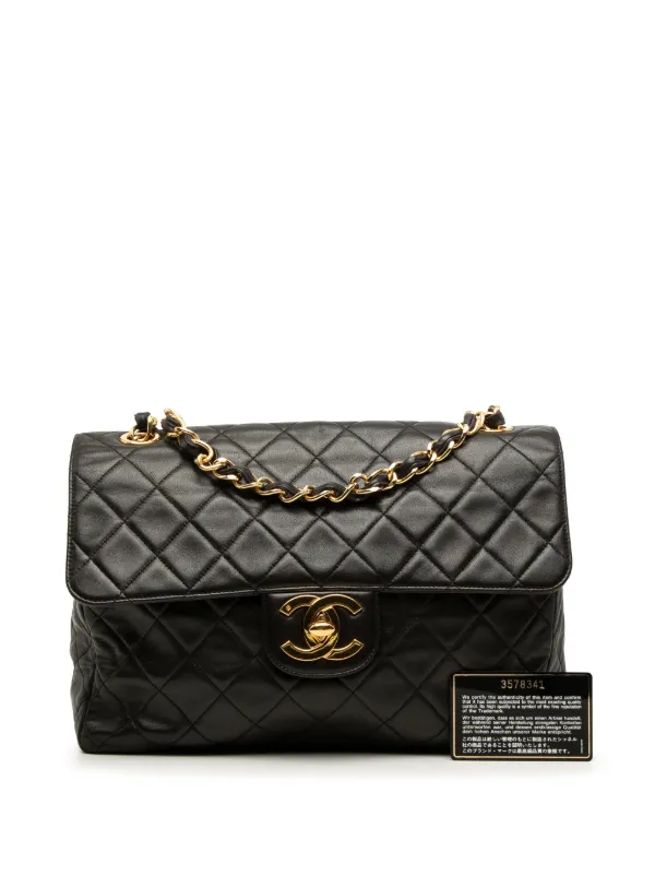 CHANEL Pre-Owned 1994-1996 Jumbo XL Classic Lambskin Single Flap