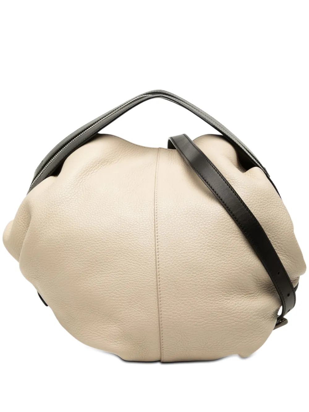 Loewe Pre-Owned 2000-2015 Grained Calfskin Zip Handle satchel - Toni neutri