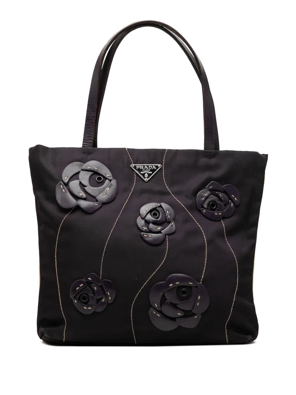 Prada Pre-Owned 2000-2013 Rosette Tessuto tote bag - Nero