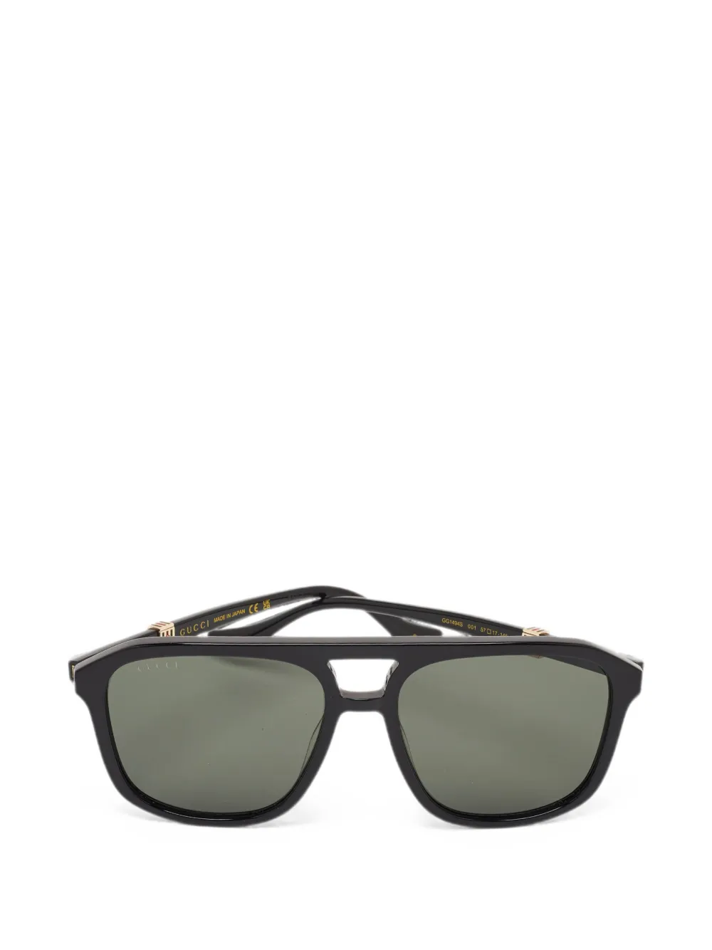 Gucci Pre-Owned pilot sunglasses - Nero